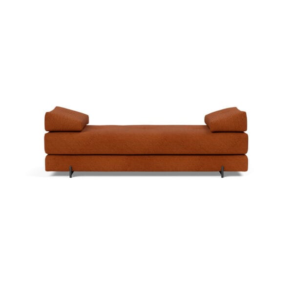 Innovation Living Sigmund-vuodesohva, 595 oranssi, mustat metallijalat