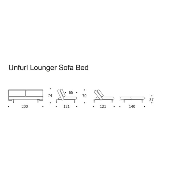 Innovation Living Unfurl Lounger -vuodesohva
