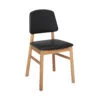 Hans K Verona-tuoli, musta bonded leather -keinonahkaverhoilu