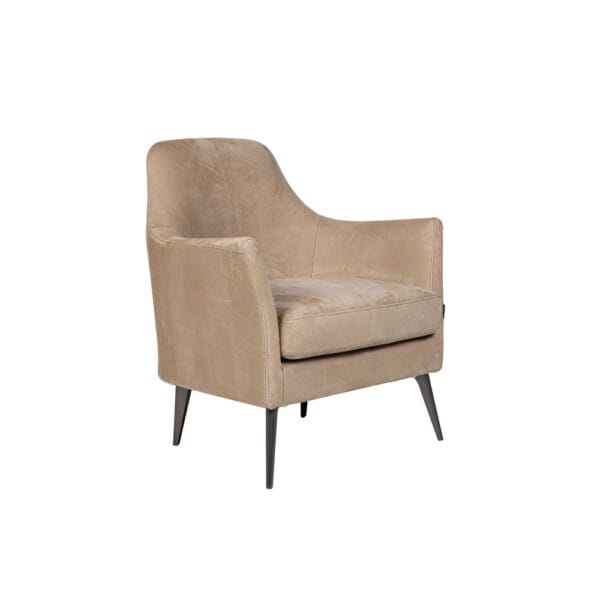 Furninova Dione-nojatuoli, vaaleanruskea nubuck-nahka