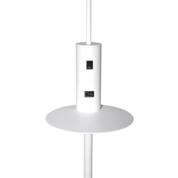 Valaisin Grönlund Vigo USB -lattiavalaisin, latausportti