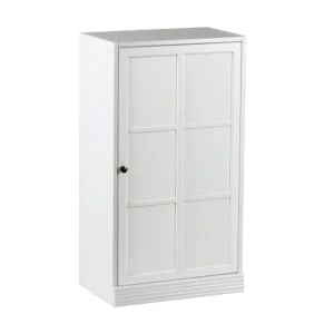 ByNiemi valkoinen Gustav-kirjahylly 60 cm puuovi