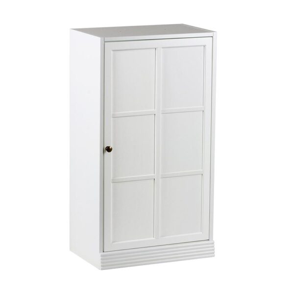 ByNiemi valkoinen Gustav-kirjahylly 60 cm puuovi