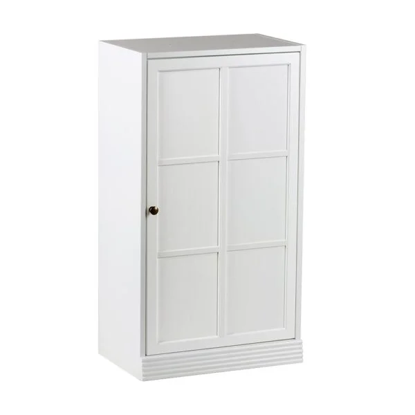 ByNiemi valkoinen Gustav-kirjahylly 60 cm puuovi