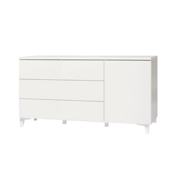 Hiipakka Anton-senkki 3.7 jalat, valkoinen kansi, oikea