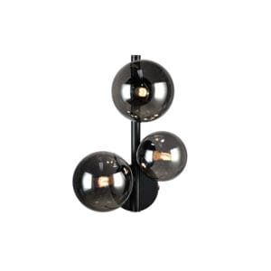 Valaisin Grönlund Glasgow-seinävalaisin, musta-savulasi