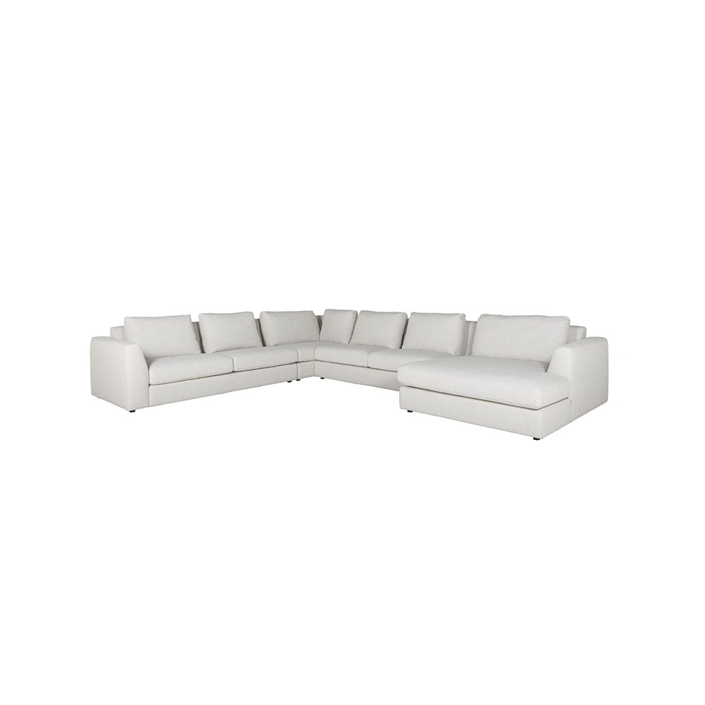 Furninova Big Band Dusk -kulmadivaanisohva, vaalea kangas