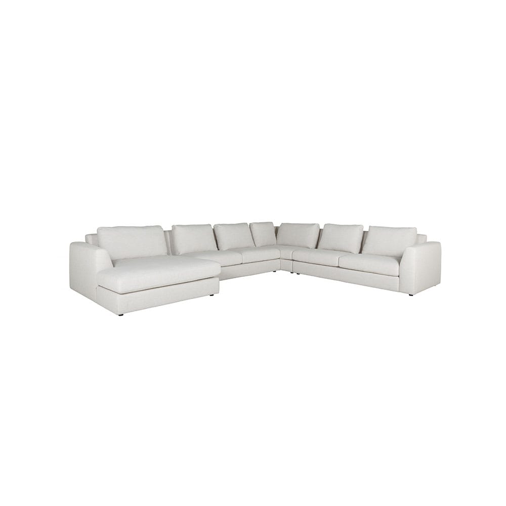 Furninova Big Band Dusk -kulmadivaanisohva, vaalea kangas