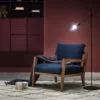 Furninova Karetta-nojatuoli, kangasverhoilu
