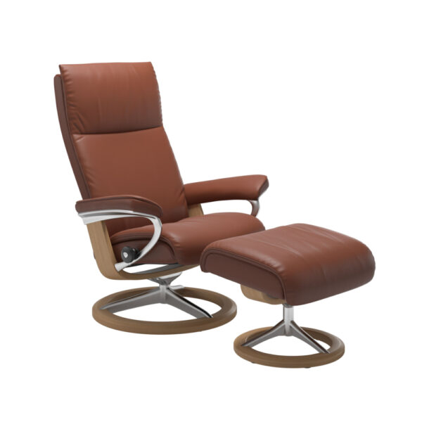 Stressless Aura-lepotuoli Signature-jalalla