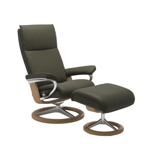 Stressless Aura-lepotuoli Signature-jalalla