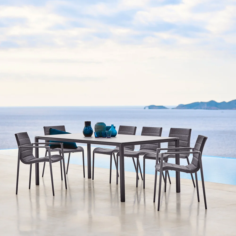 Cane-line Core-käsinojatuoli, harmaa