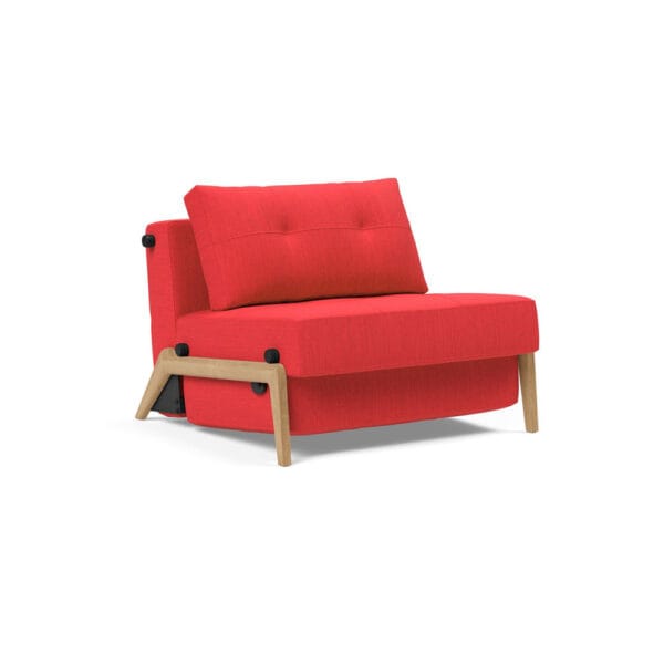 Innovation Living Cubed Wood -vuodetuoli, punainen 511 Elegance Red