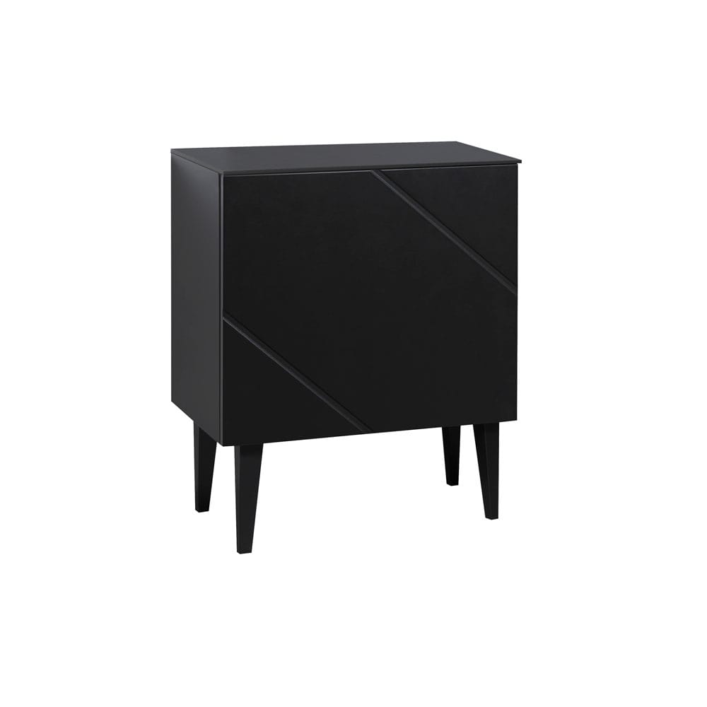 Hiipakka Vilja-yöpöytä V7.1, musta