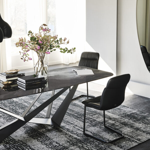 Cattelan Italia Skorpio-ruokapöytä, suorakaide