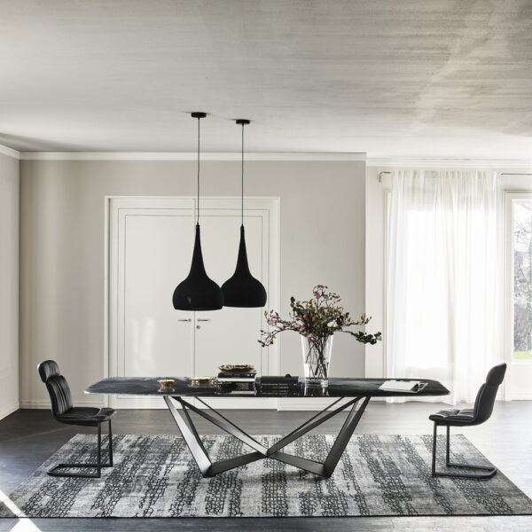 Cattelan Italia Skorpio-ruokapöytä, suorakaide