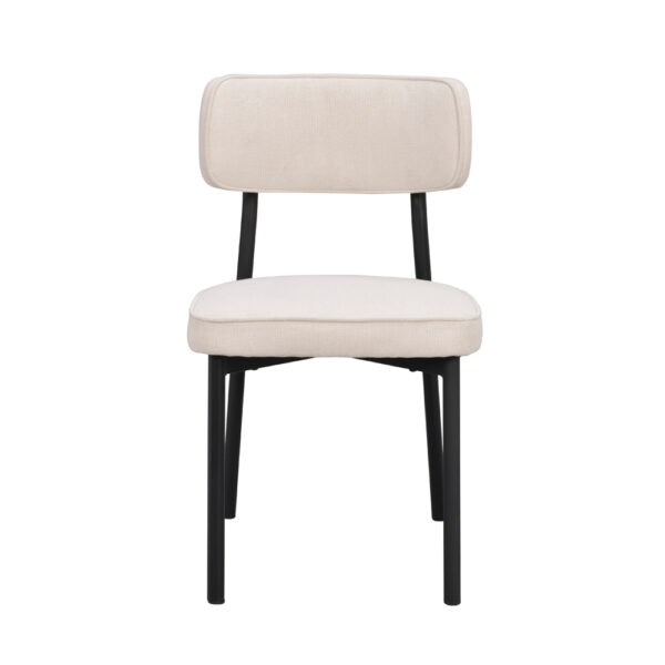 Rowico Paisley-tuoli, vaalea beige kangasverhoilu