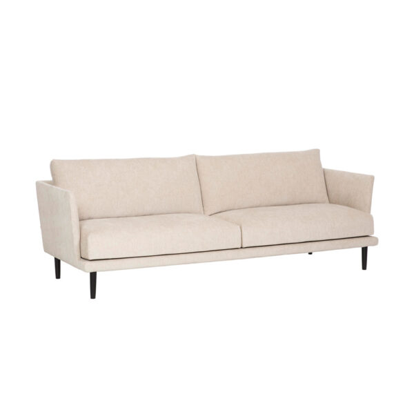 Shapes Leaf-sohva, vaalea beige Velvety-kangasverhoilu