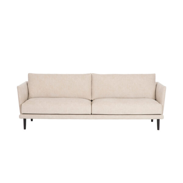 Shapes Leaf-sohva, vaalea beige Velvety-kangasverhoilu