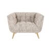 Richmond Interiors Huxley-nojatuoli beigellä Be Trendy -kankaalla