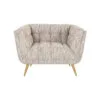 Richmond Interiors Huxley-nojatuoli beigellä Be Trendy -kankaalla