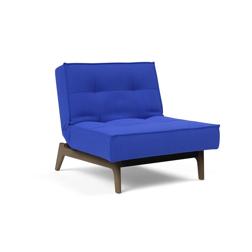 Innovation Living Splitback Eik -vuodetuoli, sininen 512 Elegance Ultramarine, savutammirunko
