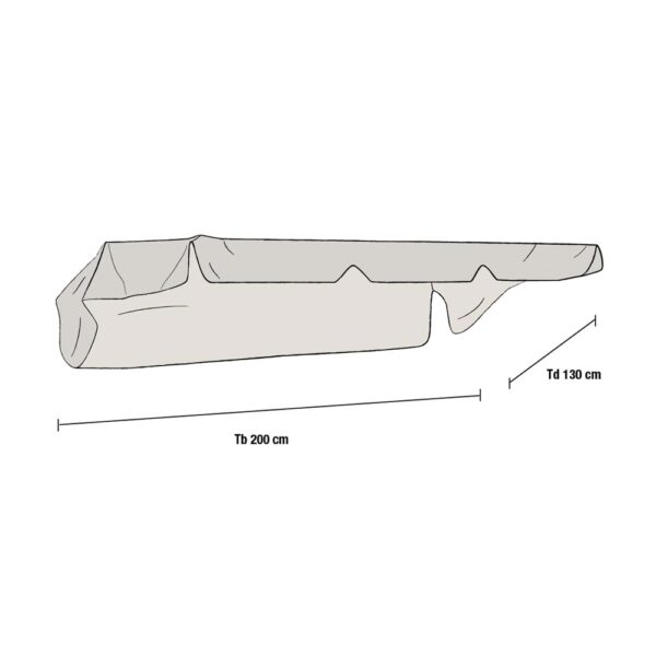 Brafab Wien-puutarhakeinun katos, beige