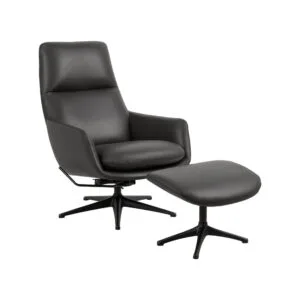 KruunuDesign Marinella-mekanismituoli + rahi, musta nahka