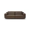 Natuzzi Italia Iago-nahkasohva, ruskea nahka, 2-istuttava