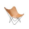 Cuero Design Mariposa-lepakkotuoli, vaalea nahka