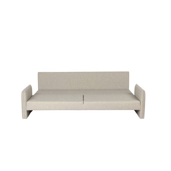 ByNiemi Rafael-vuodesohva, beige kangasverhoilu. Vuodesohva toimii ilman mekanismia.