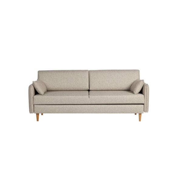 ByNiemi Rafael-vuodesohva, beige kangasverhoilu ja puujalat