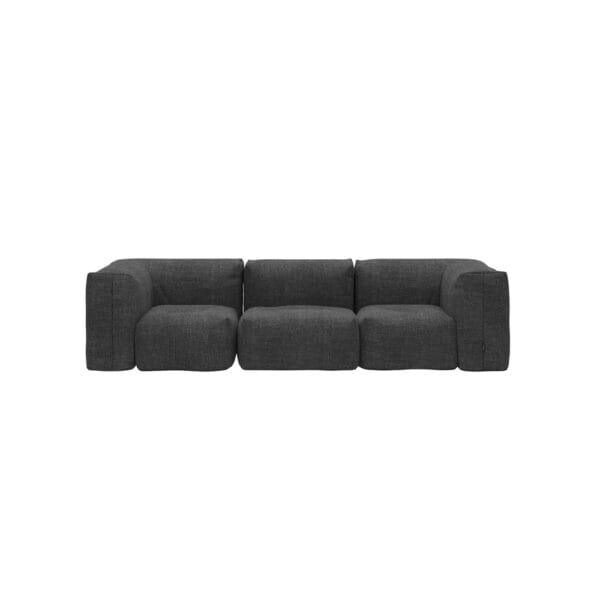 SackIT Soft Sofa -ulkosohva, 3-istuttava, tummanharmaa (noir) kangasverhoilu