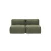 SACKit 2-istuttava Soft Sofa -ulkosohva, vihreä (olive) kangas