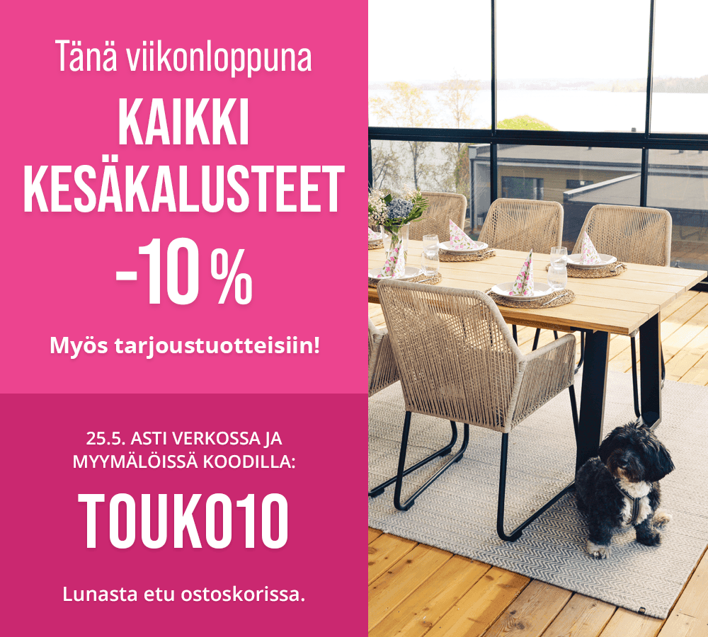 Kesäkalusteet -10 %