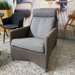 Puutarhakalusteiden outlet Turku | Cane-line Diamond Soft Rope -nojatuoli korkealla selkänojalla