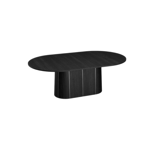 Skovby #115-ruokapöytä, jatkettava, musta tammiviilu