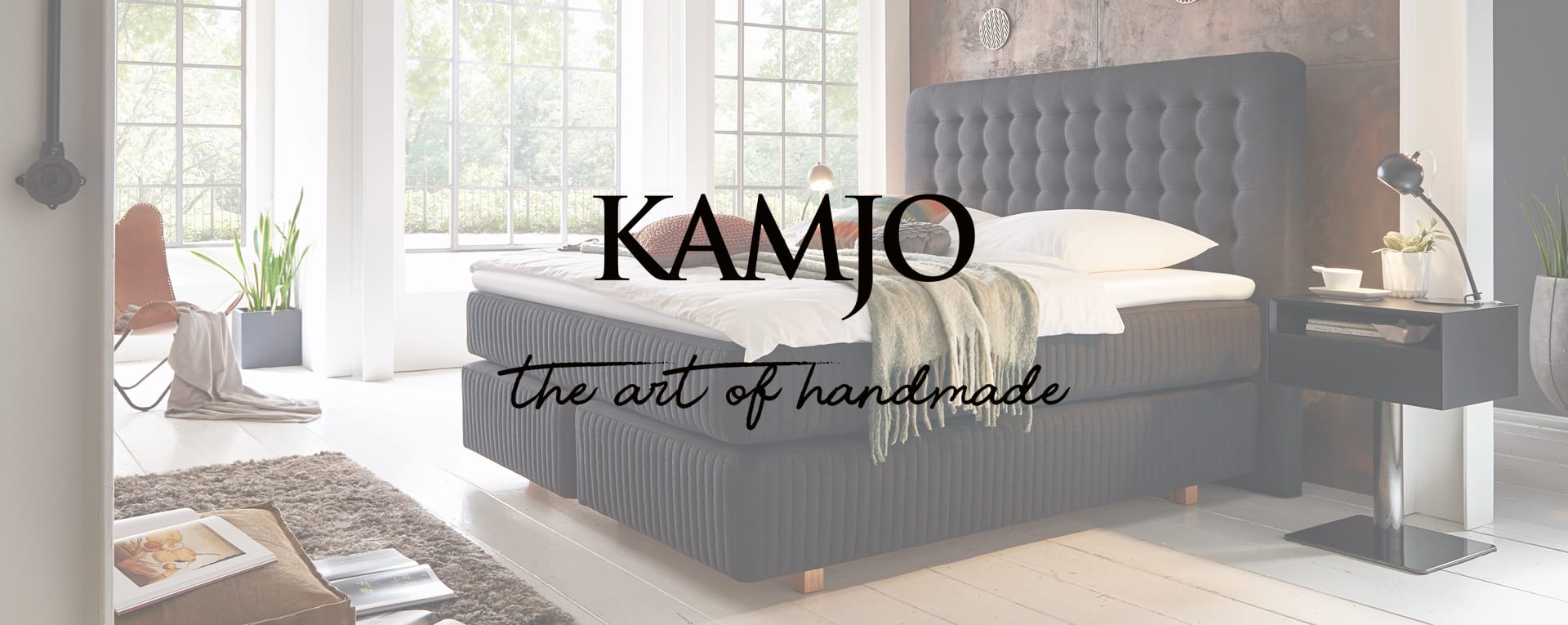 Artikkelikuva | Kamjo Metropol-jenkkisänky ja Kamjo-logo
