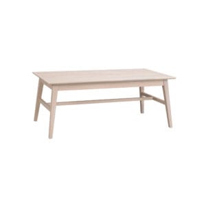 Rowico Filippa-sohvapöytä, suorakaide 130 cm, valkopesty fsc-tammi