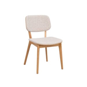 Rowico Barrett-tuoli, vaalea beige verhoilu, FSC-tammi