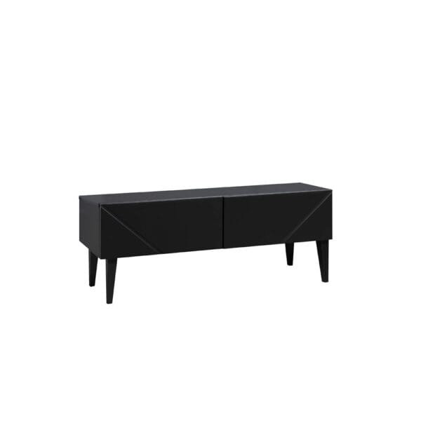 Hiipakka Vilja-tv-taso 100 x 40 cm, matala malli, musta