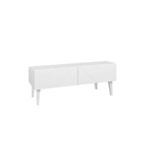 Hiipakka Vilja-tv-taso 100 x 40 cm, matala malli, valkoinen
