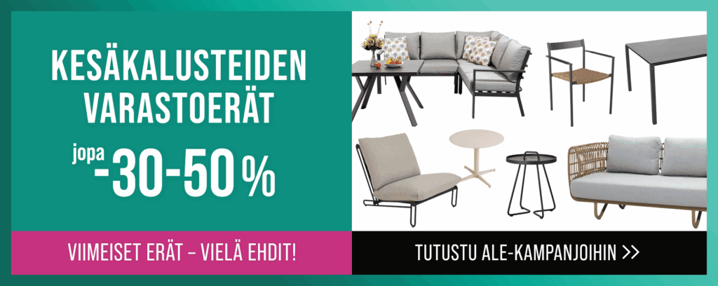 Kesäkalusteiden varastoerät -30–50 %