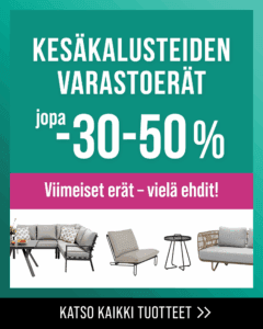 Kesäkalusteiden varastoerät -30–50 %