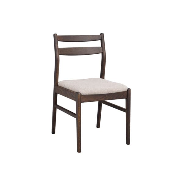 Rowico Kerwin-tuoli, vaalea beige istuinverhoilu, runko ruskea fsc-tammi