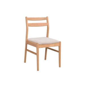 Rowico Kerwin-tuoli, vaalea beige istuinverhoilu, runko fsc-tammi