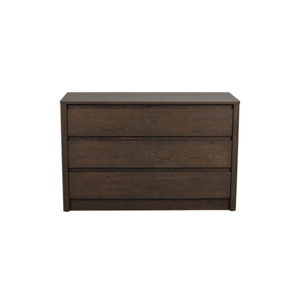 Rowico Melstone-lipsto 3 laatikkoa, FSC®-sertioitu tammi, ruskea tammi. Tuotekuva.