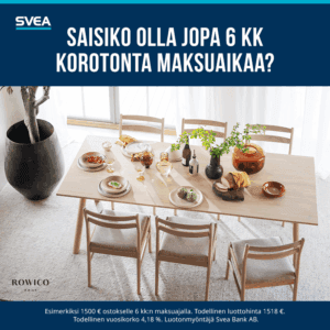 SVEA - korotonta maksuaikaa