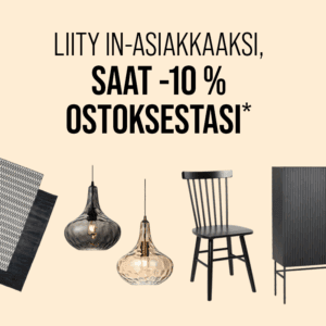 Liity IN-asiakkaaksi, saat -10 %