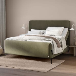 Svane Athena DeLuxe -moottorisänky 180 cm, vihreä. Miljöökuva.